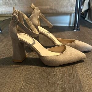 NEW Tan Suede Ankle Mary Jane’s